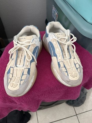 Amiri Bone Runner en color azul y crema Size 11