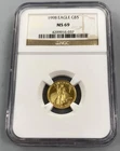 1998 US 1/10th ozt Gold $5 Eagle Coin NGC MS69 L24116