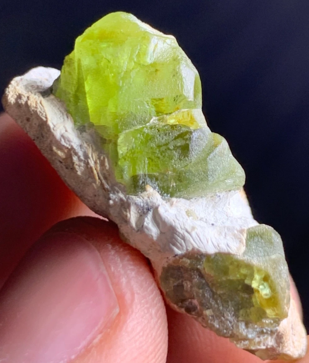 Green Peridot Crystal Specimen — Afghanistan