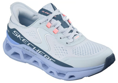 NEW WOMENS SKECHERS SLIP INS GLIDE STEP ALTUS Light Blue MESH Shoes AUTHENTIC