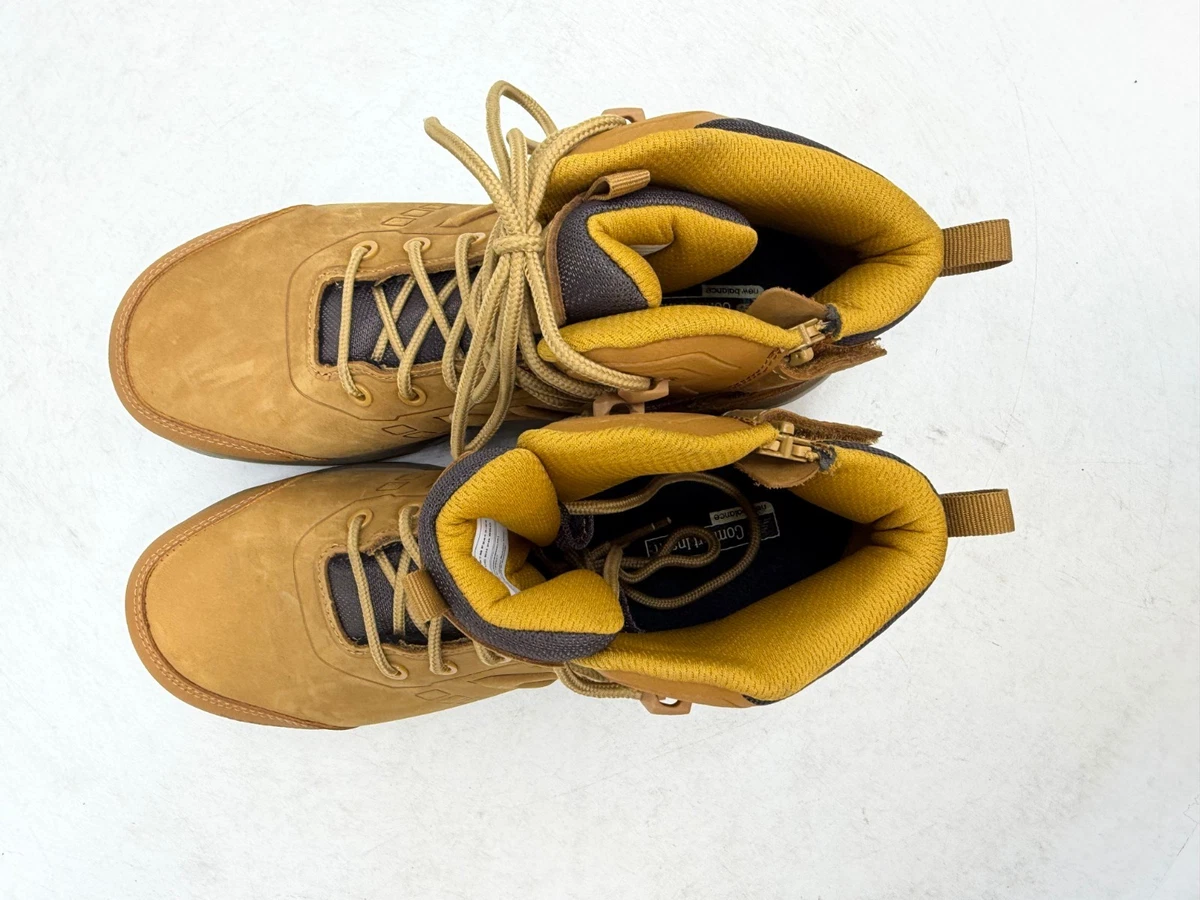 New Balance Contour Work Boots Mens Wheat Leather Slip-Resistant - 10 WIDE