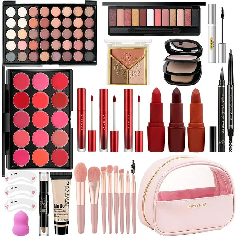 AOLIKOKO All In One Makeup Kit,Makeup Kit for Women Full Kit,Multipurpose Women'