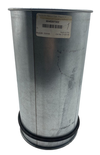 NORDFAB 8040207302 QUICK-FIT SLEEVE GALVANIZED, ROUND ADJUSTABLE NIPPLE, 6" 22