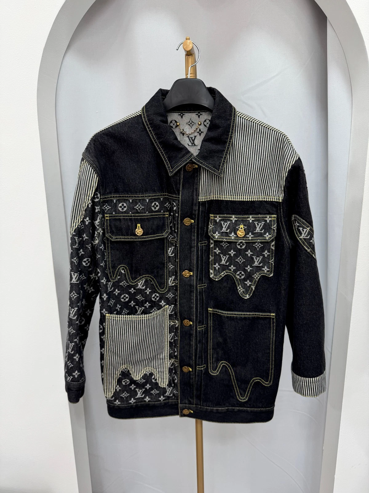 LOUIS VUITTON（LV） Giacca da lavoro Louis Vuitton Nigo Crazy Denim taglia 48 139782633