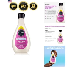 Nail Polish Remover Gel 15oz Ultra Power Glitter Dark Color Soak Off