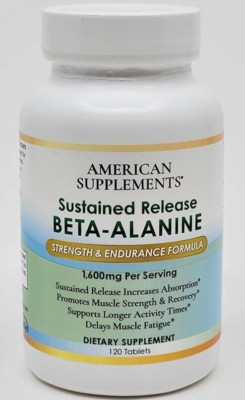 American Supplements Sustained Release Beta-Alanine Strength Endurance 120 Tabs