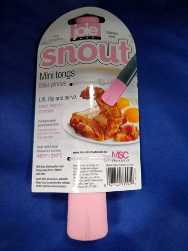 Joie SNOUT Mini Tong Pink 7.5" NEW NWT - Picture 2 of 4