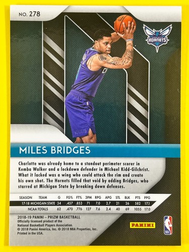 Baloncesto Panini Prizm 2018-19 - #278 millas puentes base radiocontrol - Imagen 2 de 2