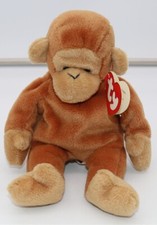 Ty Beanie Baby Bongo Monkey 1995 3rd Gen 2nd Gen tush tag PVC Pellets