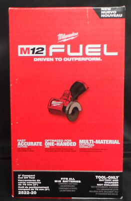 Milwaukee 2522-20 M12 12 Volt FUEL  3'' Compact Cut Off Tool BRAND NEW