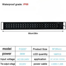 Aquarium Light 24/7 DIY Auto on off LED Full Spectrum Lighting Fish Tank Lamp wi