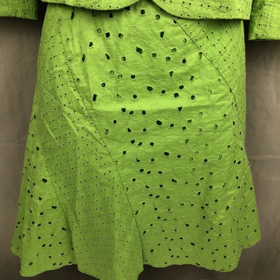 Traje Falda Bandolino Mujer P4 Verde Blazer y Falda Algodón Vintage Foto 4 de 4