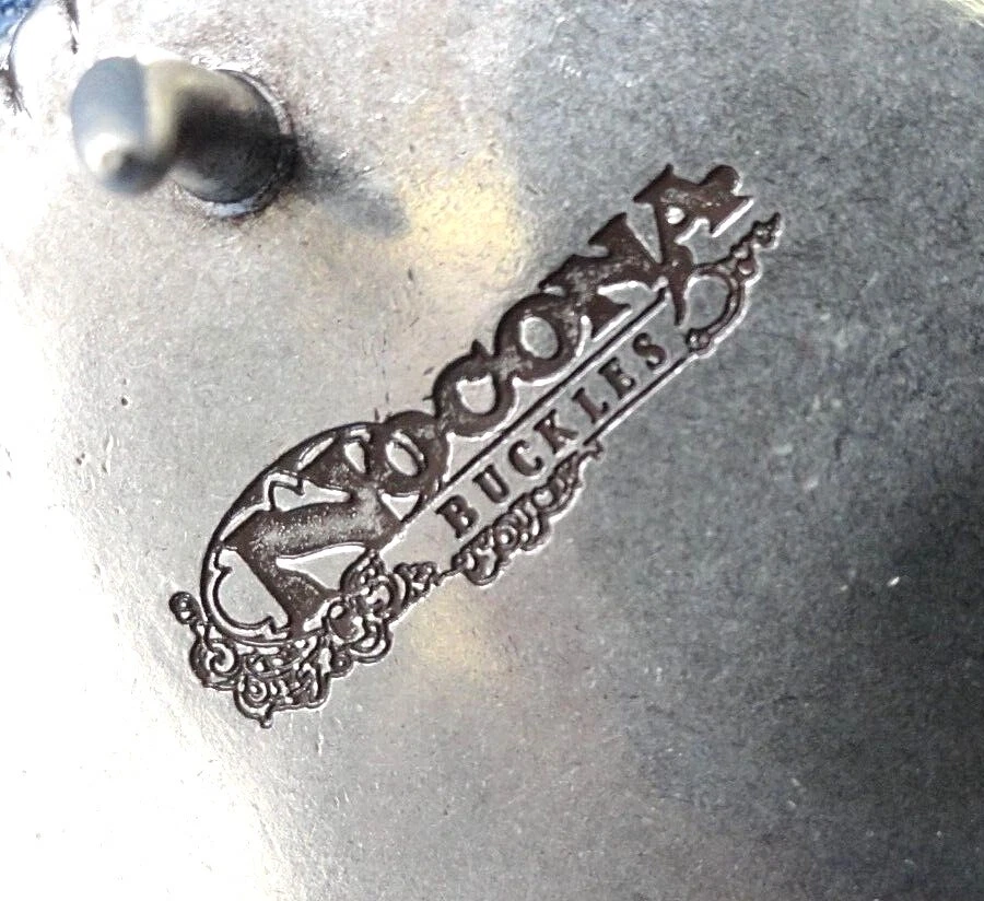 Cinturón Western Floral Pergamino Hebilla Estrás Vaquera Vintage Años 80 Nocona .BMW761 Foto 4 de 4