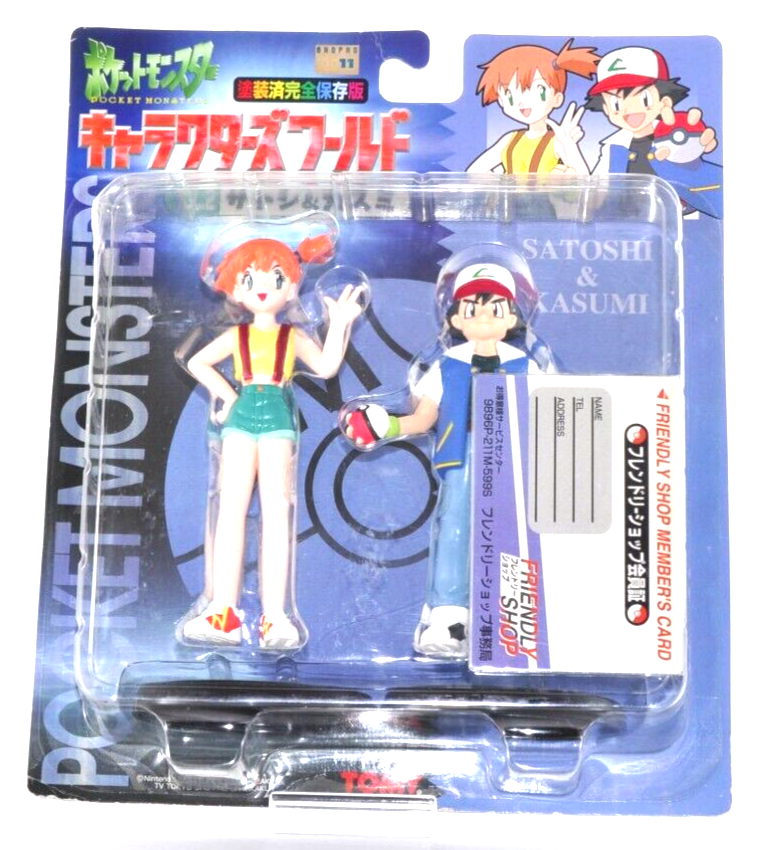 Pokemon Characters World vol.2 Satoshi & Kasumi Figure Tomy