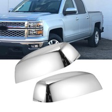 Side Mirror Covers Caps Chrome For 2014-2018 Chevy Silveradogmc Sierra 1500 2x
