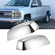 Side Mirror Covers Caps Chrome For 2014-2018 Chevy Silverado/GMC Sierra 1500 2x
