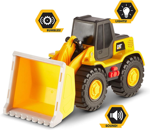 Construction Toys, 10" Tough Toy Front Loader with Lights & Sounds, Realistic L - Picture 3 of 12