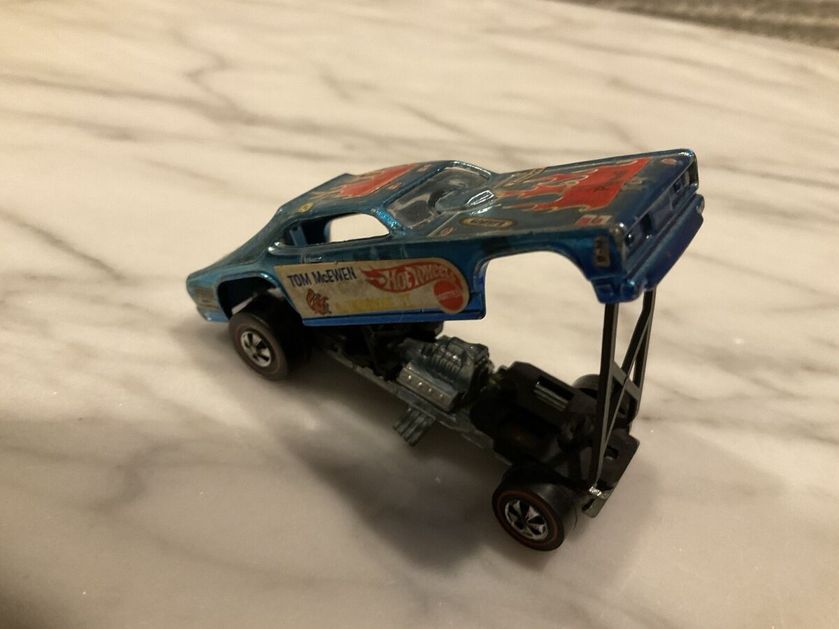 Vintage 1969 Hot Wheels Redlines Tom McEwen MONGOOSE Barracuda Funny Car Blue Vintage 1969 Hot Wheels Redlines Tom McEwen MONGOOSE Barracuda Funny Car Blue