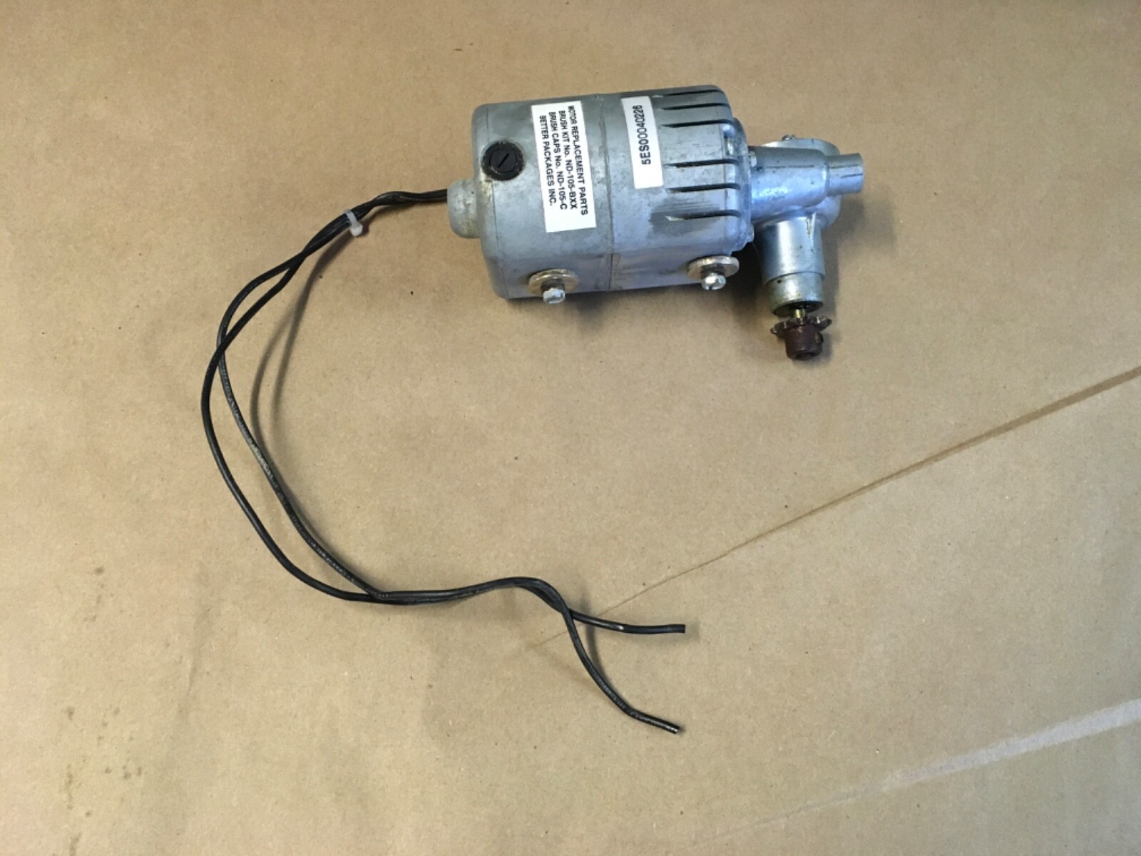 Better Packages E55500801 Tape Dispenser Gear 115v-ac Motor   (KB)