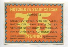 Pieniądze awaryjne: Calcar Westfalia 1 sztuka (539)