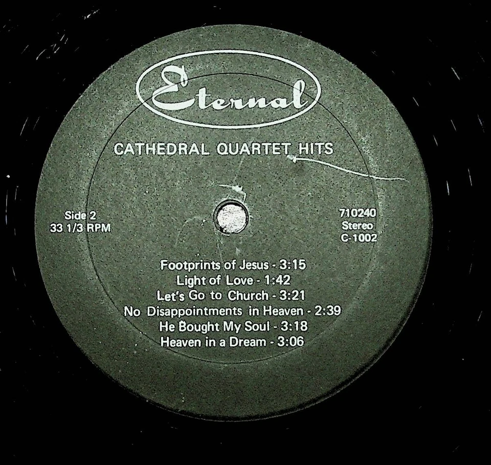 Cathedral Quartet Hits Gospel Christian Vinyl LP Record Foto 3 de 4