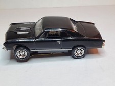 67 CHEVELLE BLACK HO TJET Slot Car, RECOND AURORA CHASSIS ,NEW RIMS  TIRES
