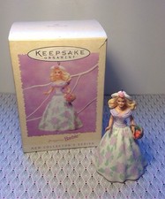 Springtime Barbie 1995 Easter Collection Hallmark Tree Ornament