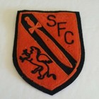 RARE SFC  SARGENT FIRST CLASS MILITARY ORANGE AND BLACK  PATCH  SWORD DRAGON  — photo 1