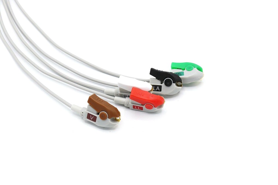 AAMI CRITICARE ECG EKG Cable - 6 Pin 3 Leads Grabber Compatible