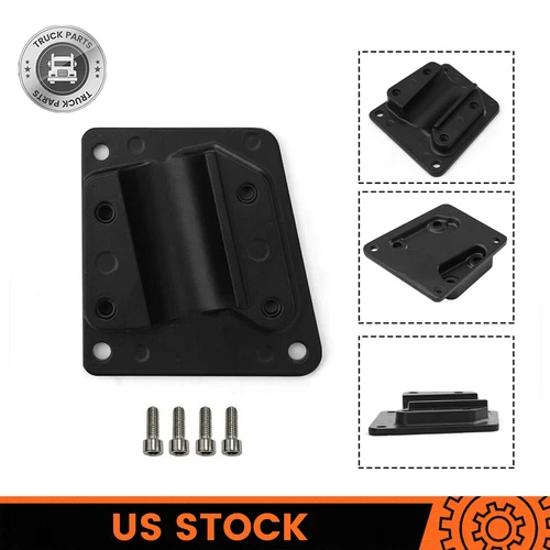 Bottom Mount Bracket For Door Mirror Arm Aluminum Right Side For Peterbilt Black