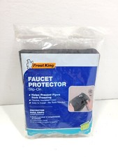Frost King 2-1/4 in Sock Faucet Protector Flexible Insulated Cover Slip-On Black