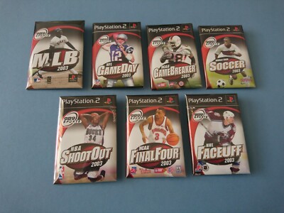 7 PS2 989 PINS 2003 MLB GAMEDAY GAMEBREAKER SOCCER SHOOTOUT FINAL FOUR & FACEOFF