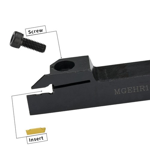 MGEHR1616-1.5 Portautensili scanalatura taglierina tornio + 10PZ INSERTI MGMN150-G NC3020 - Foto 6 di 8