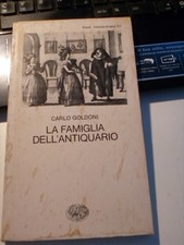 LIBRO LA FAMIGLIA DELL'ANTIQUARIO CARLO GOLDONI EINAUDI 1983