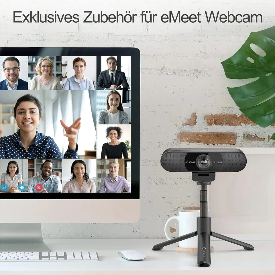 Stativ - TD303 Tripod für EMEET Webcam, Versenkbare Stative 14.5cm - Bild 3 von 4