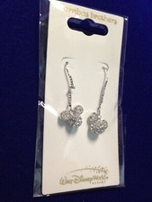 Disney Parks Arribas Mickey Icon Dangle Earrings W/Crystals from Swarovski NEW