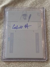 CALVIN HARRIS 2019 Leaf Perfect Game Autograph Cyan Plate #1/1 Ole Miss WhiteSox