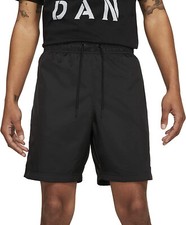 JORDAN Jumpman Poolside Shorts sz M Medium Black White Flight