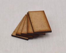 40mm x 20mm MDF Miniature Bases x 25 by WWS   Model Figures Wargames