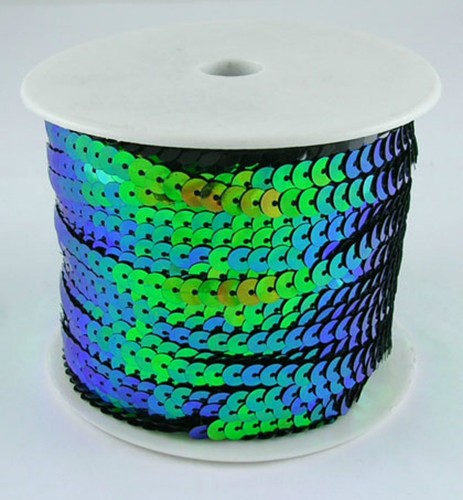 5M Laser Flat Sequin String 6mm Trim Lace Braid Ribbon Mask Craft Dance Costume - Picture 121 of 134
