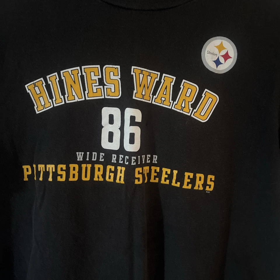 Camiseta De Colección Reebok Hines Ward 86 Pittsburgh Steelers Juvenil XL Extra Grande 18/20 Foto 2 de 3