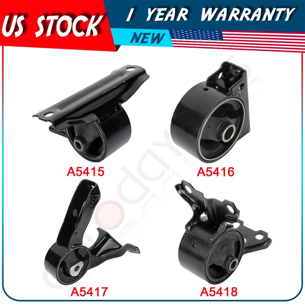 4pcs Motor & Trans Mount for Dodge Caliber L4 2.0L 2.4L 2007-2012 A5417 A5418