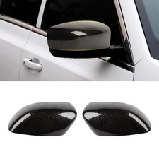 Sides Rearview Mirror Cover Trim For Chrysler 300C 11+ Carbon Fiber Accessories