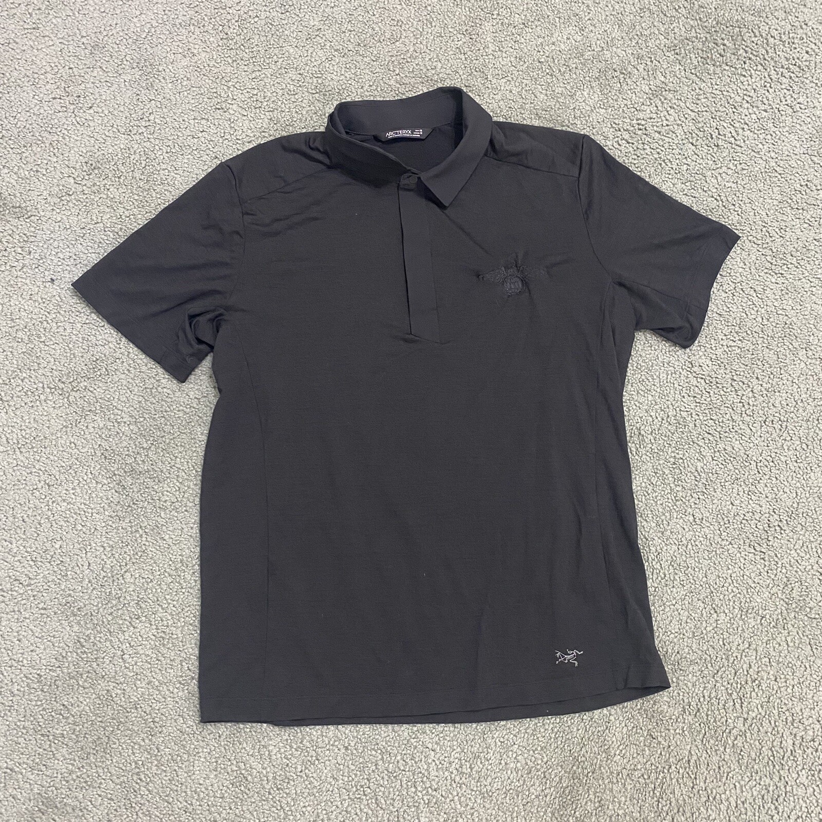 ARC'TERYX Polo Arcteryx uomo blu scuro media leggera escursionismo outdoor casual