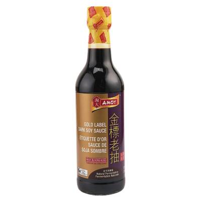 Amoy Gold Label Dark Soy Sauce Ferment Chinese Flavoring Delicious 500ml NEW