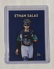Ethan Salas Artist Signed San Antonio Missions Minor League Rookie Card 2/10