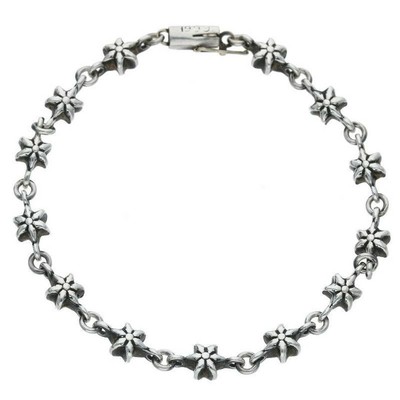 Chrome Hearts CHN TNY STAR Tiny Star Silver Bracelet Men s Chrome Hearts CHN TNY STAR Tiny Star Silver Bracelet Men s