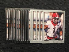 Lot (17) GEORGE PICKENS Steelers 2022 SAGE Artistry Football base + silver cards