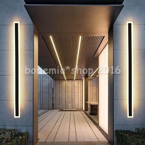 80CM LED Wall Light Long Strip Porch Lamp Outdoor Garden Yard Outdoor IP65 NEW - Picture 2 of 6