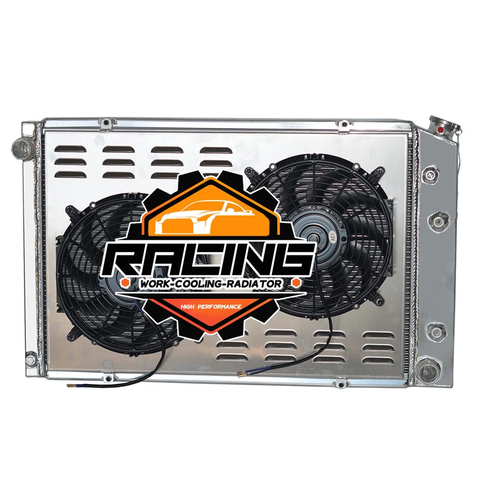 Ventilador de cubierta de radiador de 2 filas para camioneta Chevy C10 C20 C30 K10 K20 K30 84 1973-1987 Foto 2 de 4